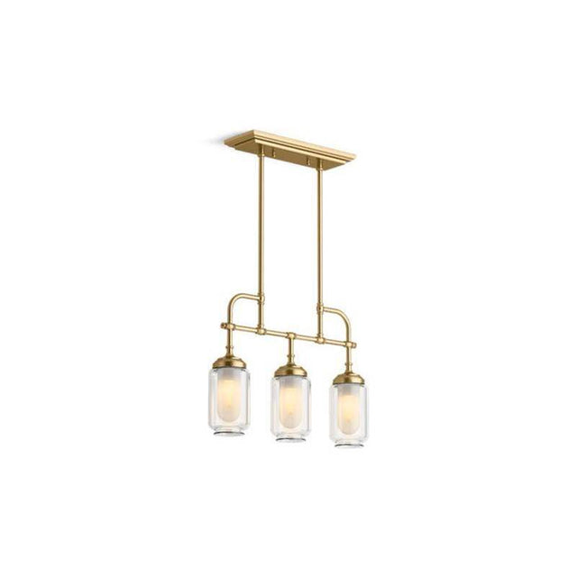 Kohler - Artifacts 3 Light Linear - Bright Gold