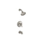 Kohler - Fort1/2 Rite-Temp bath and shower trim kit, 1.75 gpm, slip-fit spout - Vibrant Brushed Nickel