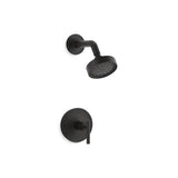 Kohler - Purist Rite-Temp shower trim kit with lever handle, 1.75 gpm - Matte Black
