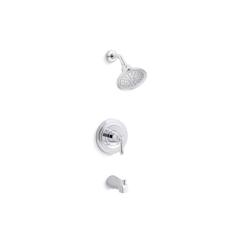 Kohler - Devonshire Rite-Temp bath and shower trim kit, 1.75 gpm, slip-fit spout - Polished Chrome