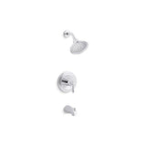 Kohler - Devonshire Rite-Temp bath and shower trim kit, 1.75 gpm, slip-fit spout - Polished Chrome