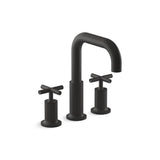 Kohler - Purist Deck-mount bath faucet trim with Cross handles - Matte Black
