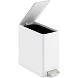 2.5-gallon slim step trash can