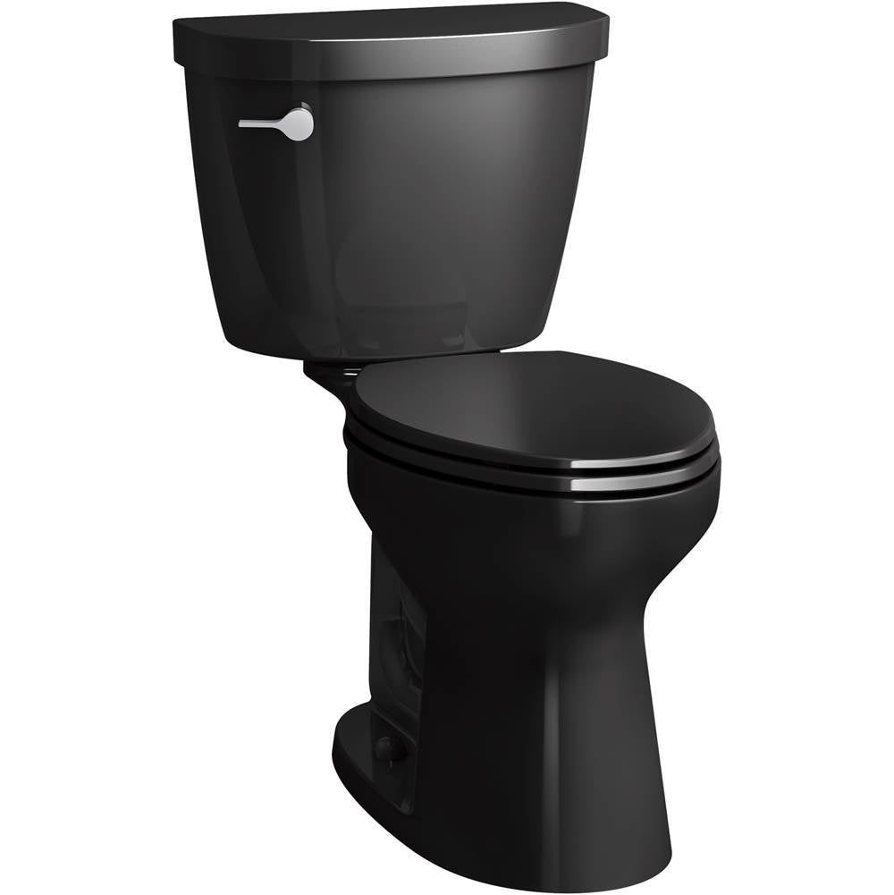 Kohler - Cimarron Two-piece elongated toilet, 1.6 gpf - Black