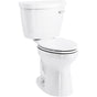 Kohler - Cimarron Two-piece elongated toilet, 1.6 gpf - White