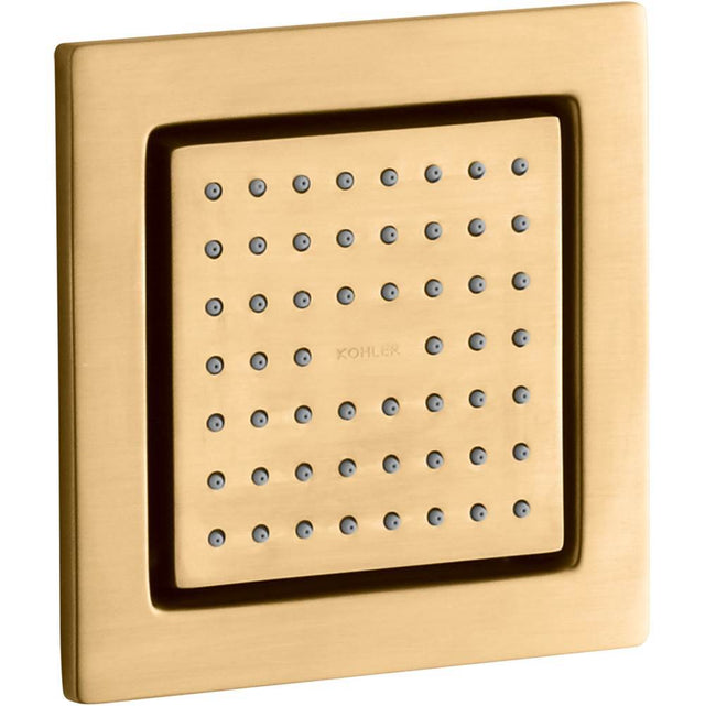 Kohler - WaterTile Square 54-nozzle single-function body spray, 2.5 gpm - Vibrant Brushed Moderne Brass