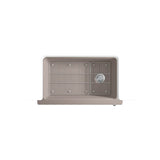 Cairn 34'' undermount single-bowl farmhouse kitchen sink with fluted design