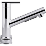 Crue Pull-out kitchen sink faucet with three-function sprayhead