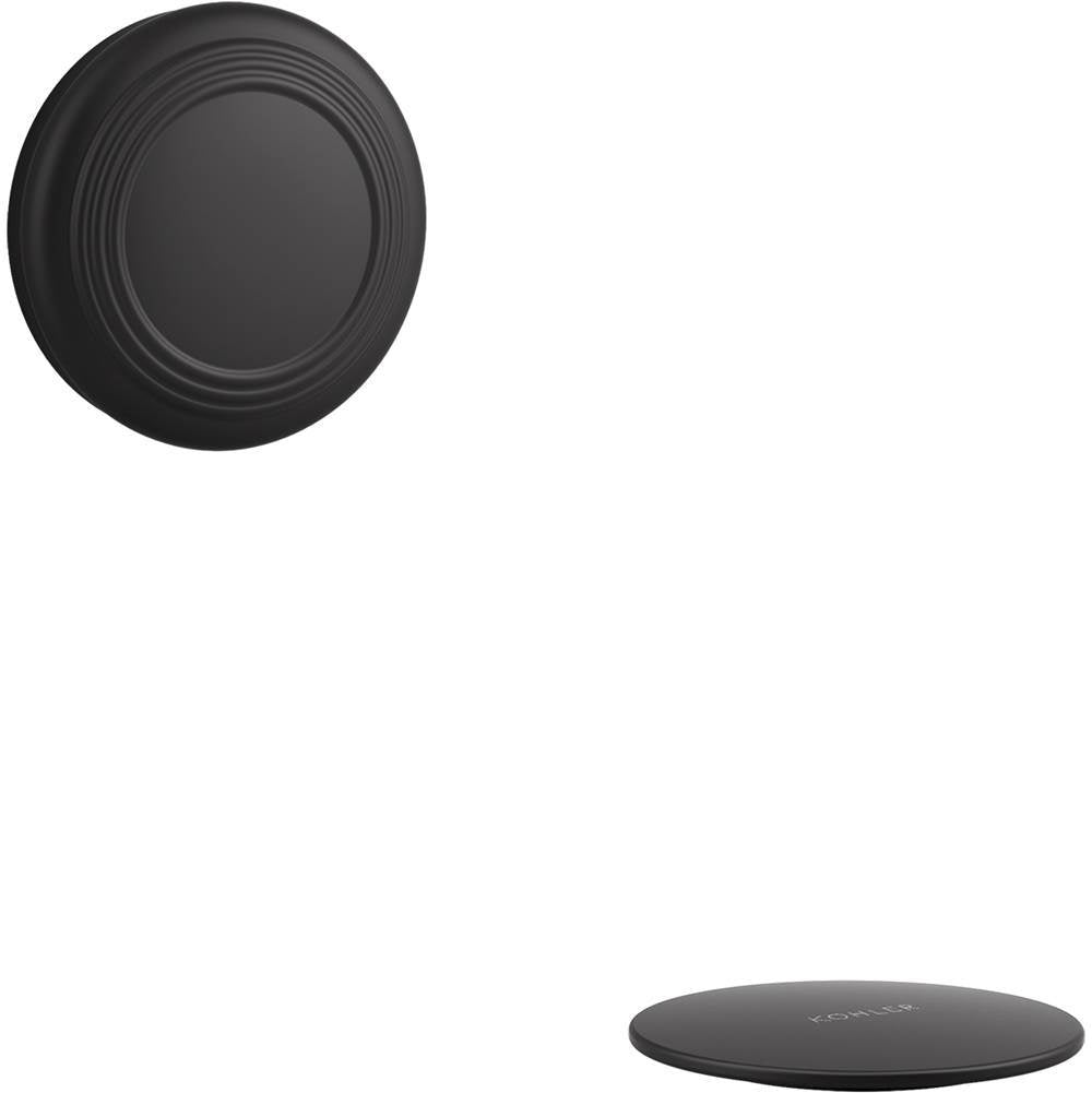 Kohler - PureFloE Traditional push-button bath drain trim - Matte Black