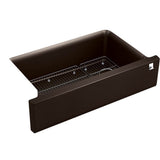 Kohler - Cairn 34'' undermount single-bowl farmhouse kitchen sink with fluted design - Matte Brown