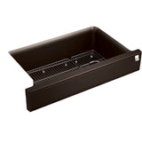 Kohler - Cairn Undermount single-bowl farmhouse kitchen sink - Matte Brown