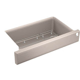 Kohler - Cairn Undermount single-bowl farmhouse kitchen sink - Matte Taupe