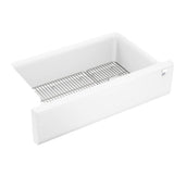 Kohler - Cairn 34'' undermount single-bowl farmhouse kitchen sink - Matte White