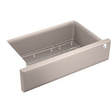Kohler - Cairn 34'' undermount single-bowl farmhouse kitchen sink - Matte Taupe