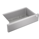 Kohler - Cairn 34'' undermount single-bowl farmhouse kitchen sink - Matte Grey