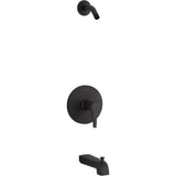 Kohler - Pitch Rite-Temp bath and shower trim kit, without showerhead - Matte Black