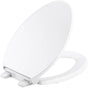 Kohler - Border ReadyLatch Quiet-CloseE elongated toilet seat with antimicrobial agent - White