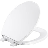 Kohler - Border ReadyLatch Quiet-CloseE round-front toilet seat with antimicrobial agent - White