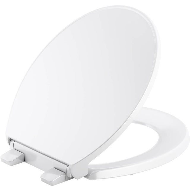 Kohler - Border ReadyLatch Quiet-CloseE round-front toilet seat with antimicrobial agent - White