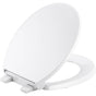 Kohler - Border ReadyLatch Quiet-CloseE round-front toilet seat with antimicrobial agent - White