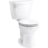 Kohler - Cimarron ContinuousClean ST two-piece round-front toilet, 1.28 gpf - White