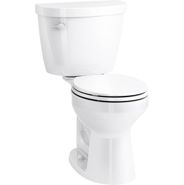 Kohler - Cimarron ContinuousClean ST two-piece round-front toilet, 1.28 gpf - White