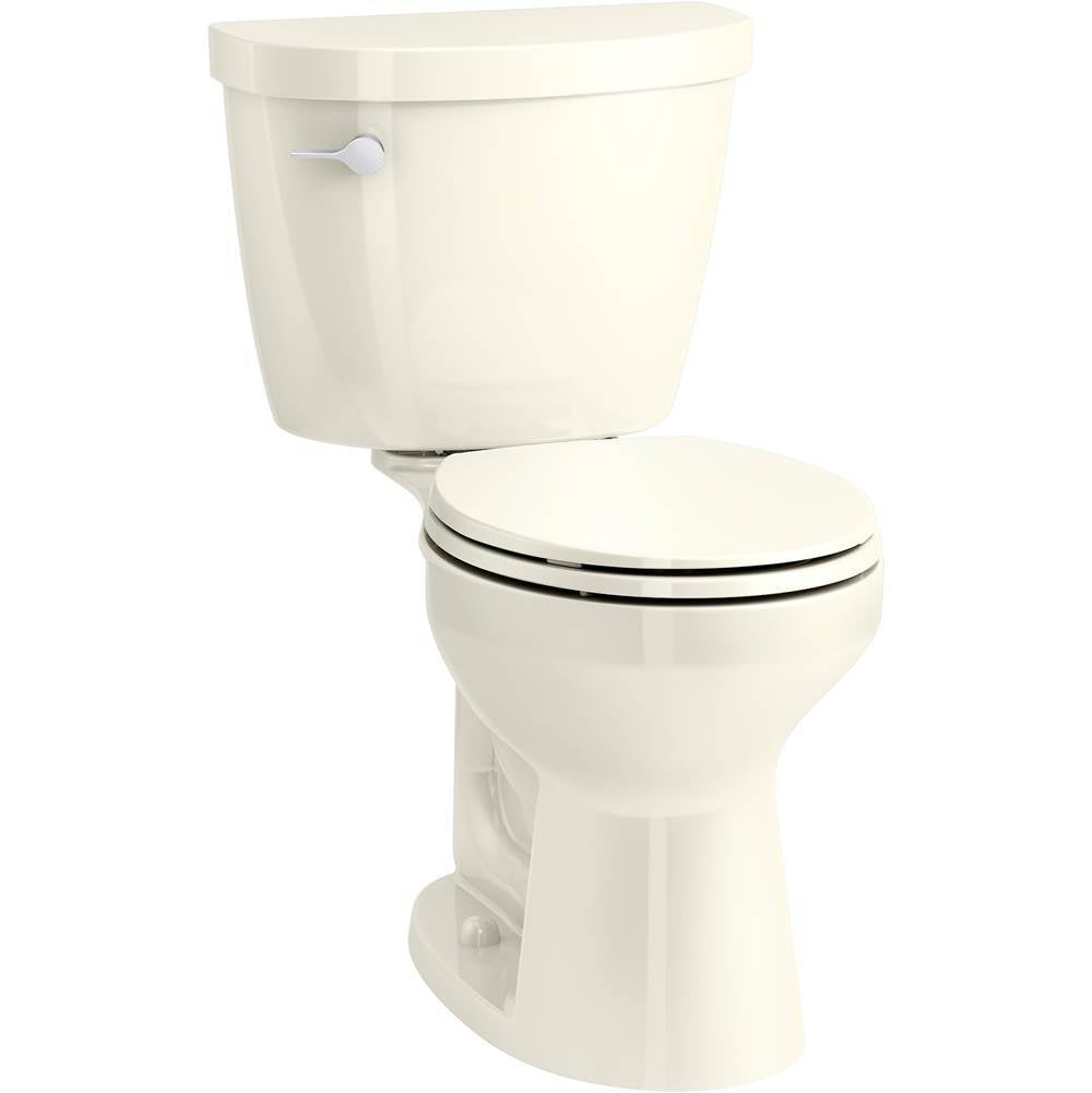 Kohler - Cimarron ContinuousClean ST two-piece round-front toilet, 1.28 gpf - Biscuit