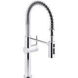 Kohler - Crue Semi-professional kitchen sink faucet with three-function sprayhead - Polished Chrome