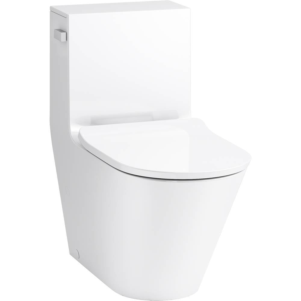Kohler - Brazn One-piece compact elongated toilet with skirted trapway, dual-flush - White