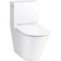 Kohler - Brazn One-piece compact elongated toilet with skirted trapway, dual-flush - White