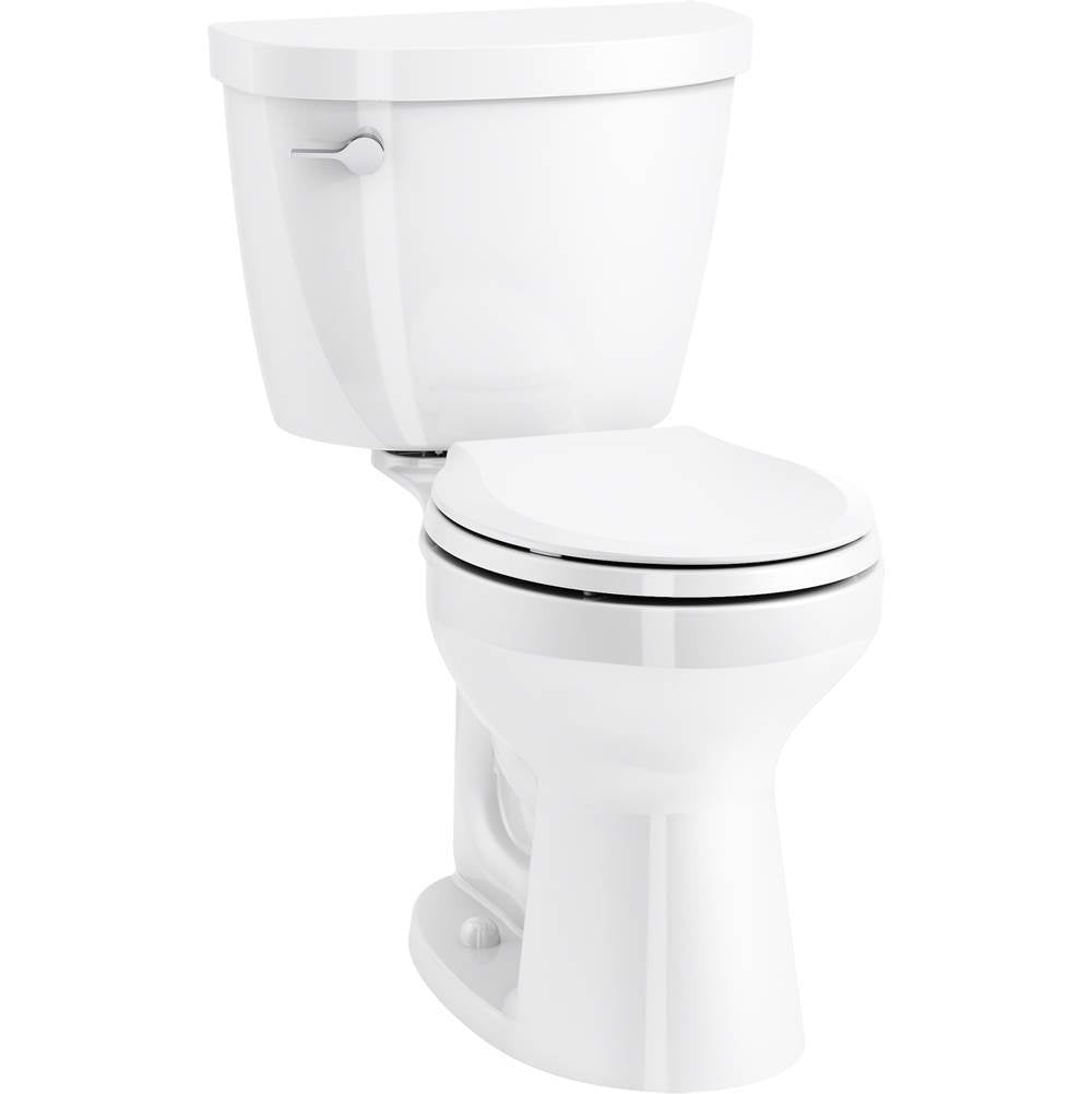Kohler - Cimarron Two-piece round-front toilet, 1.6 gpf - White