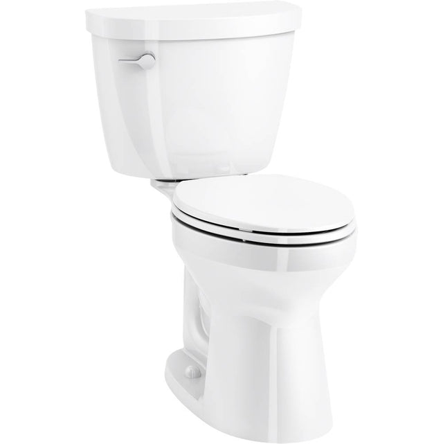Kohler - Cimarron ContinuousClean ST two-piece elongated toilet, 1.28 gpf - White