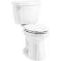 Kohler - Cimarron ContinuousClean ST two-piece elongated toilet, 1.28 gpf - White
