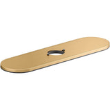 Kohler - Tone Three-hole kitchen faucet escutcheon - Vibrant Brushed Moderne Brass