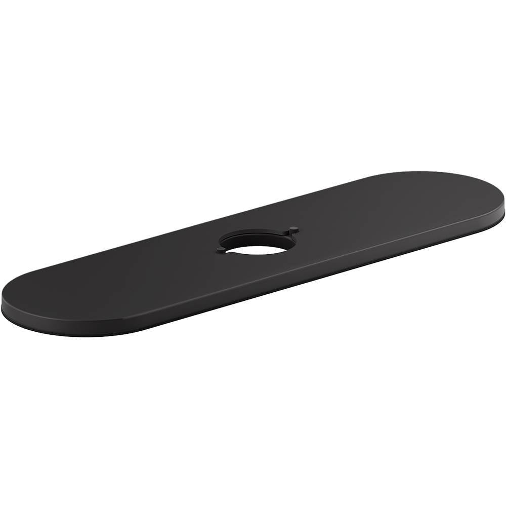 Kohler - Tone Three-hole kitchen faucet escutcheon - Matte Black