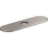 Kohler - Tone Three-hole kitchen faucet escutcheon - Vibrant Stainless