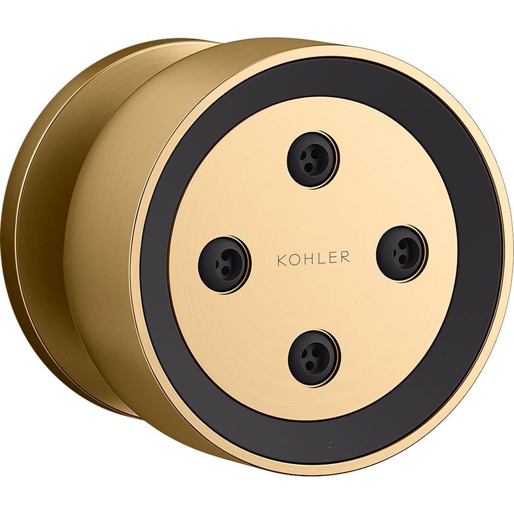 Kohler - Statement Round single-function body spray, 2.5 gpm - Vibrant Brushed Moderne Brass