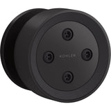 Kohler - Statement Round single-function body spray, 2.5 gpm - Matte Black