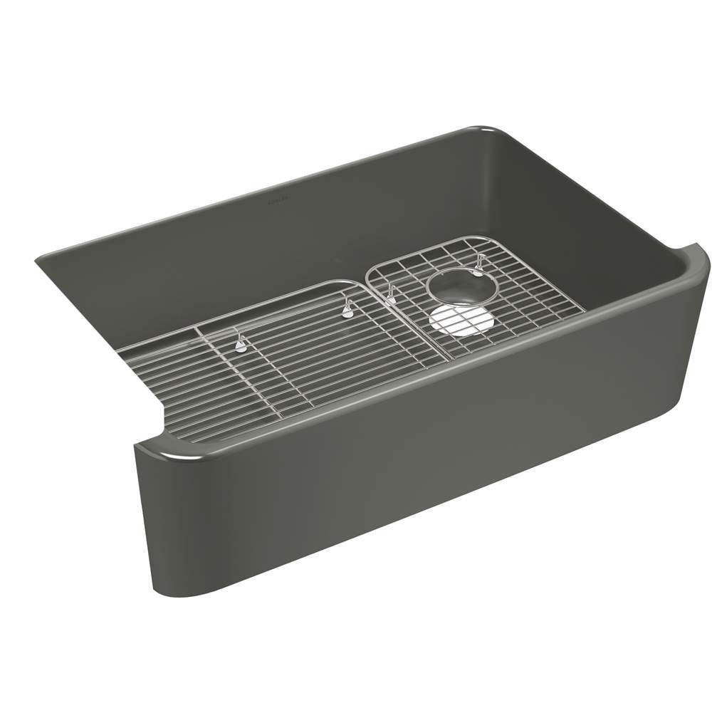 Ironridge 34'' undermount single-bowl farmhouse kitchen sink