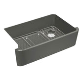 Ironridge 34'' undermount single-bowl farmhouse kitchen sink