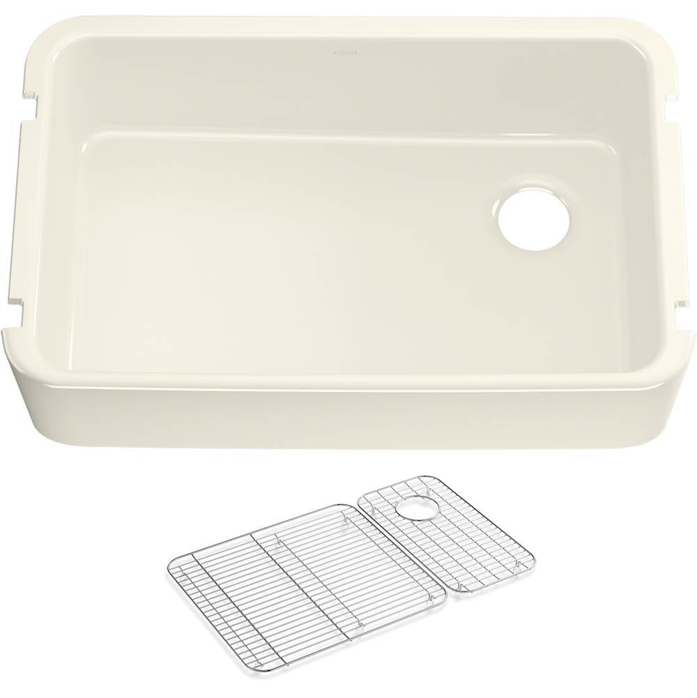 Kohler - Ironridge 34'' undermount single-bowl farmhouse kitchen sink - Biscuit