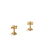 Kohler - Artifacts Deck-mount bath faucet handle trim with Cross design - Vibrant Brushed Moderne Brass