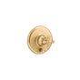 Kohler - Artifacts Rite-Temp valve trim with push-button diverter and cross handle - Vibrant Brushed Moderne Brass