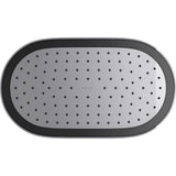 Statement Oblong 14'' single-function rainhead, 2.5 gpm