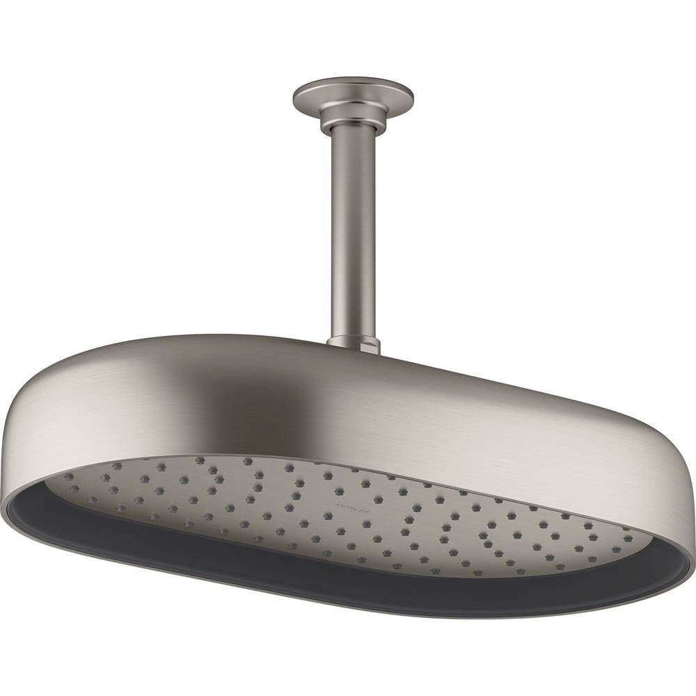 Kohler - Statement Oblong 14'' single-function rainhead, 2.5 gpm - Vibrant Brushed Nickel