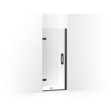 Kohler - ComponentsE Frameless pivot shower door, 71-5/8'' H x 29-5/8 - 30-3/8'' W, with 3/8'' thick Crystal Clear glass - Matte Black