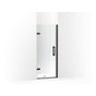 Kohler - ComponentsE Frameless pivot shower door, 71-5/8'' H x 29-5/8 - 30-3/8'' W, with 3/8'' thick Crystal Clear glass - Matte Black