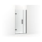 Kohler - ComponentsE Frameless pivot shower door, 71-9/16'' H x 33-5/8 - 34-3/8'' W, with 3/8'' thick Crystal Clear glass - Matte Black