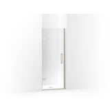 Kohler - ComposedE Frameless pivot shower door, 71-5/8'' H x 29-5/8 - 30-3/8'' W, with 3/8'' thick Crystal Clear glass - Anodized Brushed Nickel