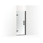Kohler - ComponentsE Frameless pivot shower door, 71-5/8'' H x 27-5/8 - 28-3/8'' W, with 3/8'' thick Crystal Clear glass - Matte Black